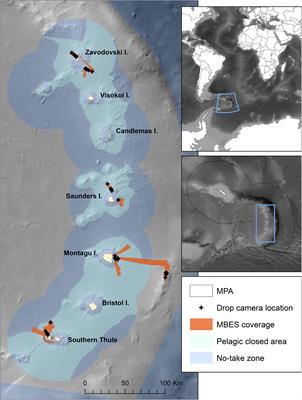 Distribution of Vulnerable Marine Ecosystems at the South Sandwich Islands: Results From the Blue Belt Discovery Expedition 99 Deep-Water Camera Surveys